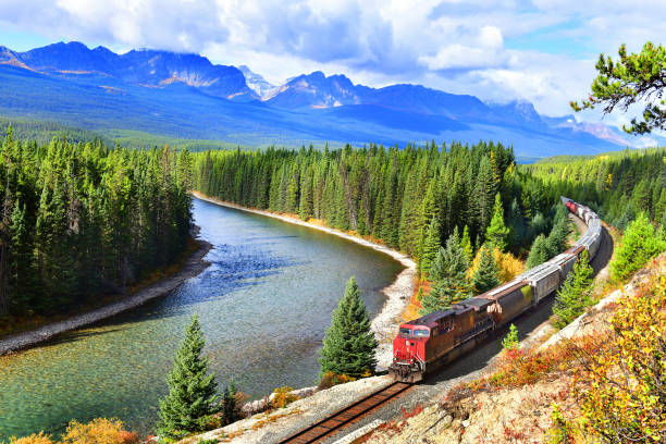 An emerald lake in the Canadian Rockies